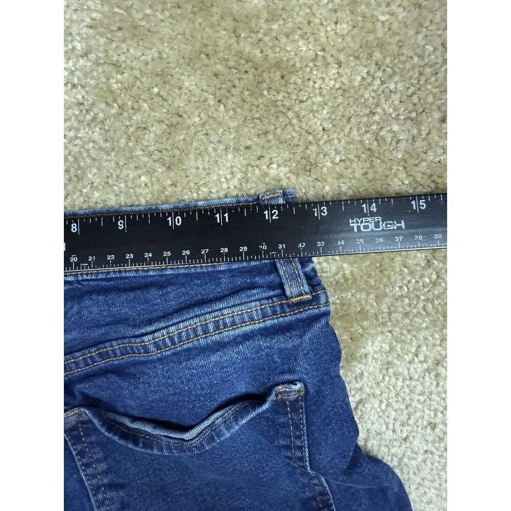 Old Navy OG Straight Leg Jeans Girls Sz 16 Adjustable Waist Medium Wash A293
